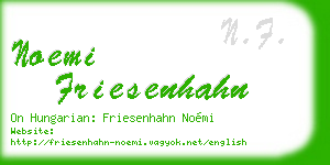 noemi friesenhahn business card